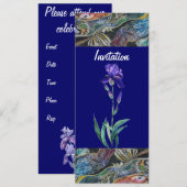 Iris-Einladung Einladung (Vorne/Hinten)