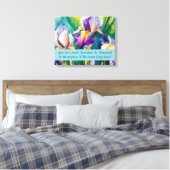 Iris Elegance Inspiration Leinwanddruck (Insitu (Schlafzimmer))