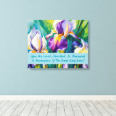 Iris Elegance Inspiration Leinwanddruck (Insitu (Holzboden))