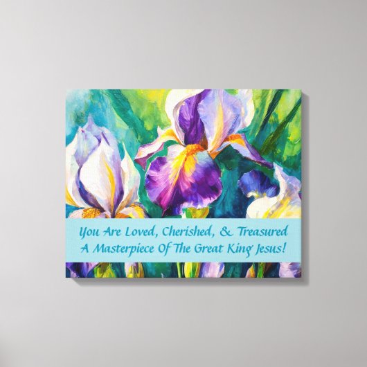 Iris Elegance Inspiration Leinwanddruck (Vorderseite)