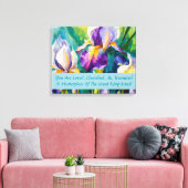 Iris Elegance Stretched Canvas Print Leinwanddruck (Insitu (Wohnzimmer))