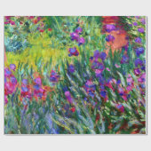 Iris Entlang des Gartenweges von Claude Monet Geschenkpapier (Flach)