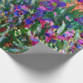 Iris Entlang des Gartenweges von Claude Monet Geschenkpapier (Ecke)