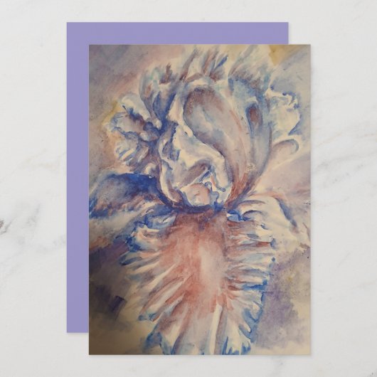 Iris Feiertagskarte (Vorne/Hinten)