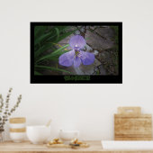 "Iris & Flagstone" - Drucken Poster (Küche)