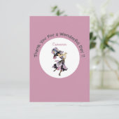 Iris - Fleur-de-Lis Whimsical Blume Party Supply Dankeskarte (Stehend Vorderseite)