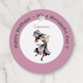 Iris - Fleur-de-Lis Whimsical Blume Party Supply Geschenkanhänger (Vorderseite)