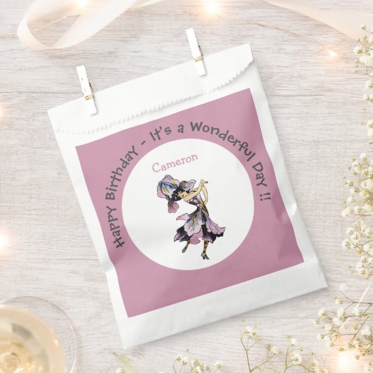 Iris - Fleur-de-Lis Whimsical Blume Party Supply Geschenktütchen (Ausgeschnitten)