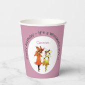 Iris - Fleur-de-Lis Whimsical Blume Party Supply Pappbecher (Rückseite)