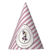 Iris - Fleur-de-Lis Whimsical Blume Party Supply Partyhütchen (Vorderseite)