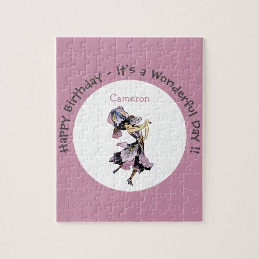 Iris - Fleur-de-Lis Whimsical Blume Party Supply Puzzle (Vertikal)