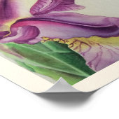 Iris Floral Art Print geeignet für Framing Miranda Poster (Ecke)