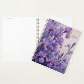 Iris Floral Spiral-Bound Planner Botanical Spring Planer (Anzeige)