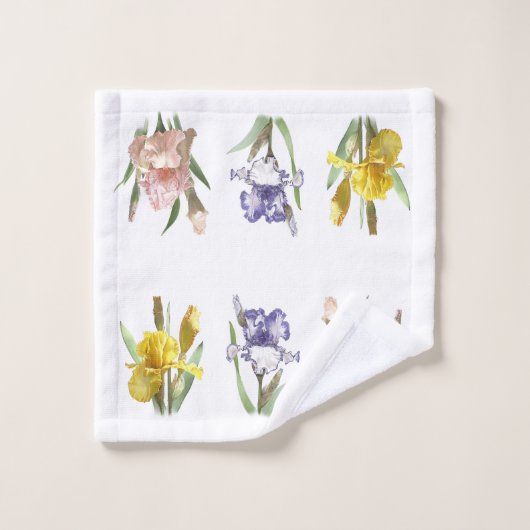 Iris Flower Garden Badhandtuch Set (Waschlappen)