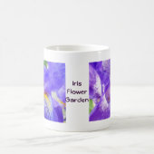 Iris Flower Garden Coffee Cup Tasse Geschenke Lila (Mittel)