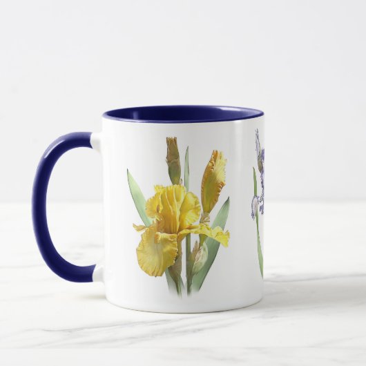 Iris Flower Garden Tasse (Links)