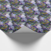 Iris Flower Garden Wrapping Paper Geschenkpapier (Ecke)