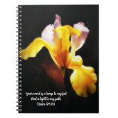 Iris Flower Light Bible Verse Prayer Journal Notizblock (Vorderseite)