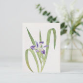 Iris Foliosa von William Dykes Postkarte (Stehend Vorderseite)