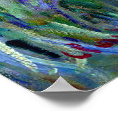 Iris Garden at Giverny Fine Art Poster (Ecke)