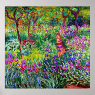 Iris Garden at Giverny Fine Art Poster