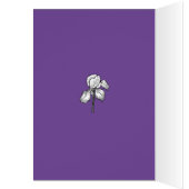 Iris Garden Birthday Card (Innen (Links))