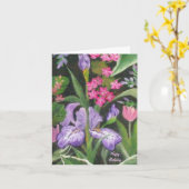 Iris Garden Birthday Note Card Karte (Gelbe Blume)