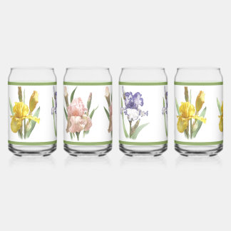 Iris Garden Botanisches Kunstmuseum Set Dosenglas