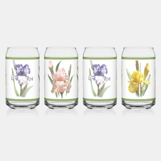 Iris Garden Botanisches Kunstmuseum Set Dosenglas (Links)