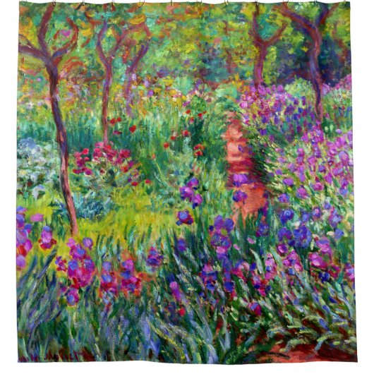 Iris Garden Claude Monet Duschvorhang (Vorderseite)