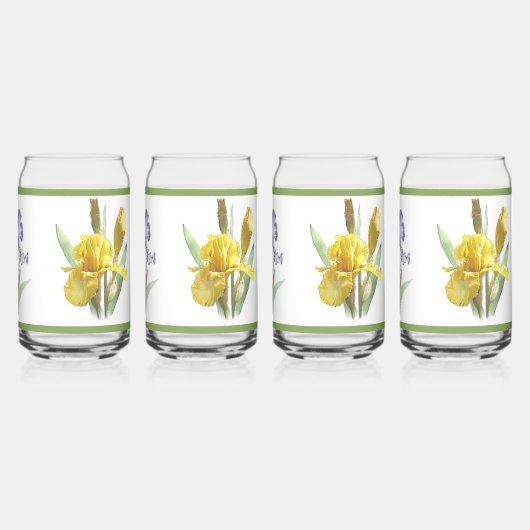 Iris Garden Drei Blume Dosenglas (Hinten)