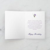 Iris Garden Ehefrau Geburtstag Karte (Innenseite)