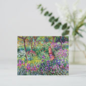 Iris Garden Giverny Claude Monet Postcard Postkarte (Stehend Vorderseite)
