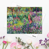 Iris Garden Giverny Claude Monet Postcard Postkarte