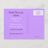 Iris Garden Impressionismus Bridal Postcard Einladungspostkarte (Rückseite)