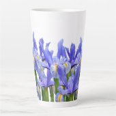 Iris Garden - Latte Tasse (Vorderseite)