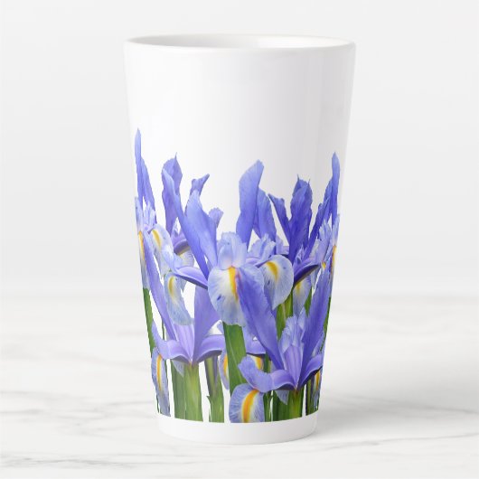 Iris Garden - Latte Tasse (Vorderseite)