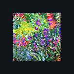 Iris Garden Monet Brush Strokes Leinwanddruck<br><div class="desc">1900 wurde von Claude Monet,  französischer Impressionistiker,  ein naher Teil des "Iris Garden at Giverny" gemalt. Claude Monet war einer der Gründer des französischen Impressionismus.</div>