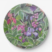 Iris Garden Paper Plate Pappteller (Vorderseite)