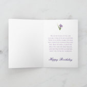 Iris Garden Sister Birthday Karte (Innenseite)