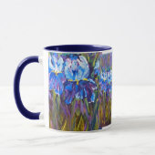 "Iris-Garten-Blumen-" BlumenTasse Tasse (Links)