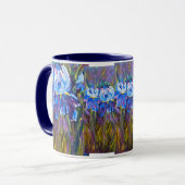 "Iris-Garten-Blumen-" BlumenTasse Tasse (Vorderseite Links)