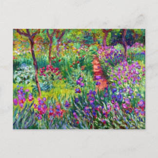 Iris-Garten Impressionismus Brautpostkarte Einladungspostkarte