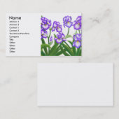 Iris-Garten-Visitenkarte Visitenkarte (Vorne/Hinten)