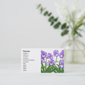Iris-Garten-Visitenkarte Visitenkarte (Stehend Vorderseite)