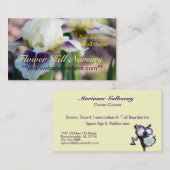 Iris-Garten-Visitenkarten Visitenkarte (Vorne/Hinten)