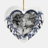 Iris-Gastgeschenk Hochzeit Keramikornament (Hinten)