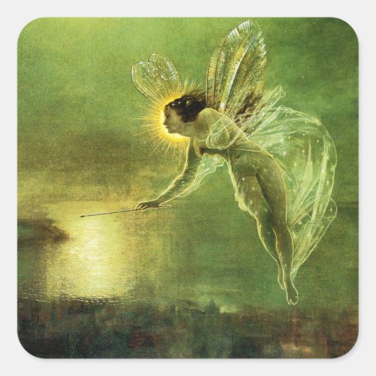 Iris, Geist der Nacht Quadratischer Aufkleber (Vorderseite)