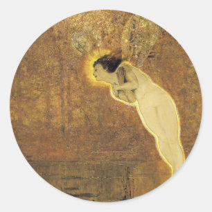 Iris, Geist des Regenbogens Runder Aufkleber