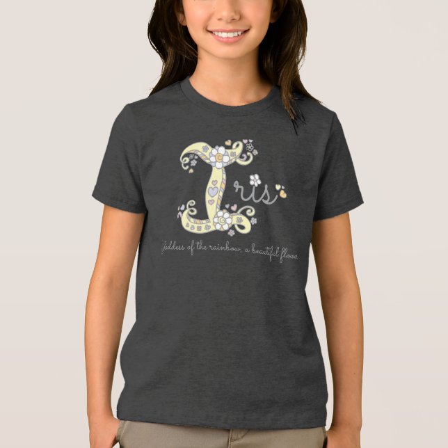 Iris Girls Ich nenne es Monogram T Tri-Blend Shirt (Vorderseite)